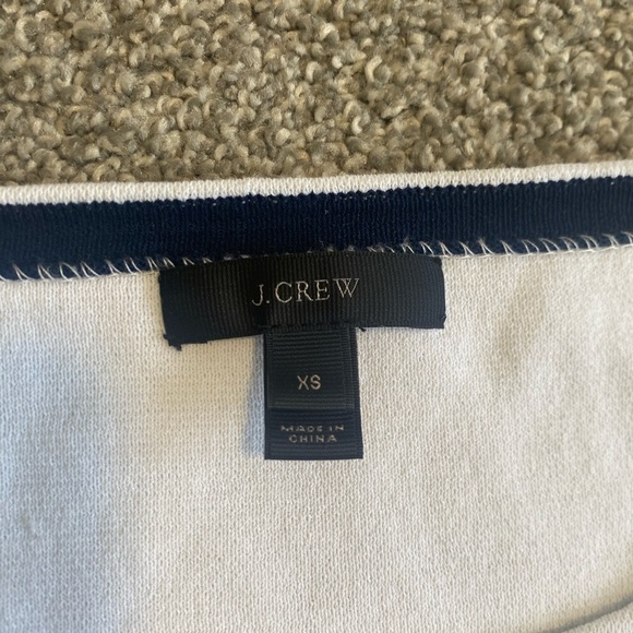 J. Crew Long Sleeve Ribbed Striped Sweater with Cabana Patches Size XS - Picture 5 of 7